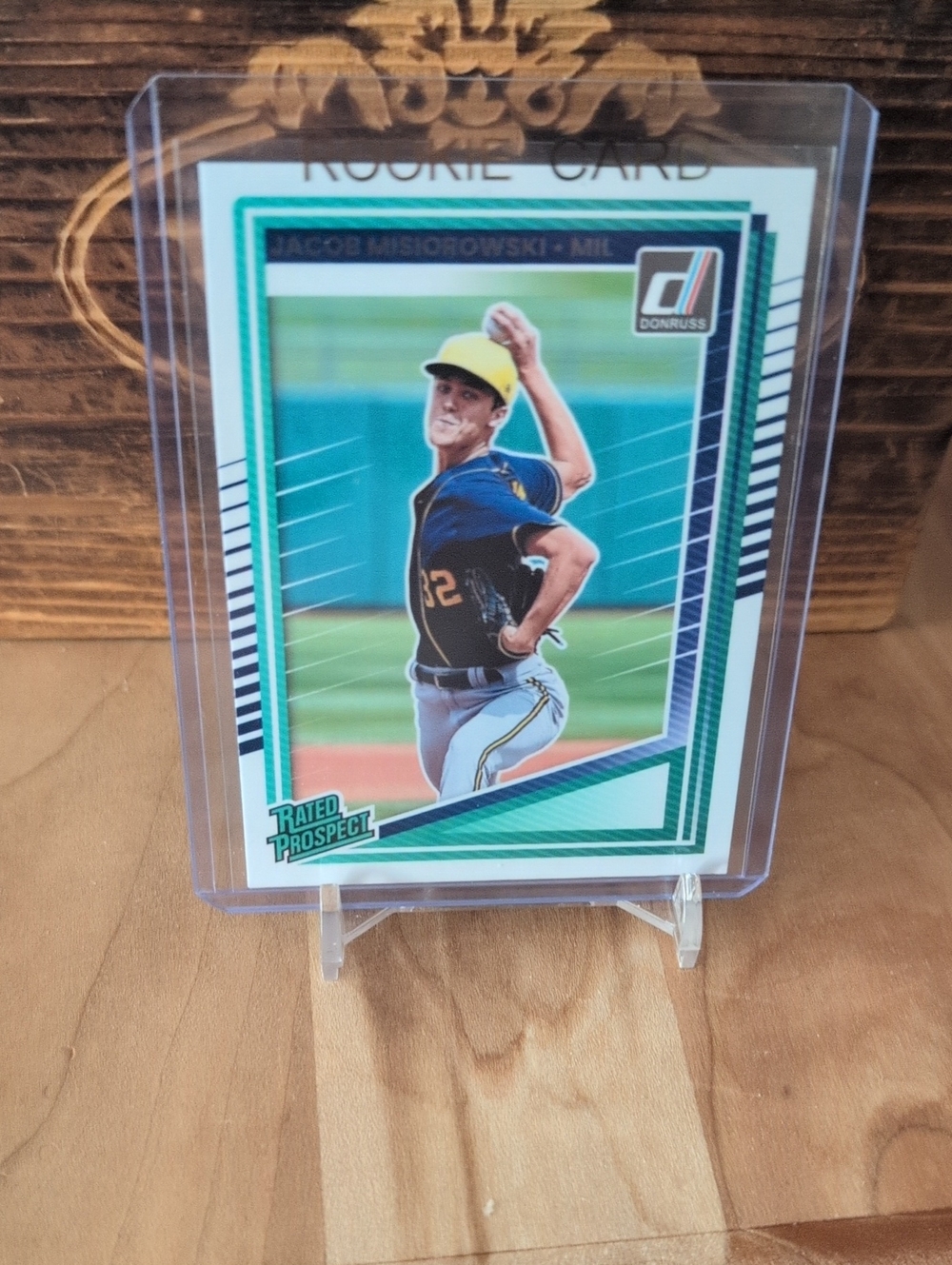 2025 Donruss Jacob Misiorowski Rated Prospect Rookie Card Brewers